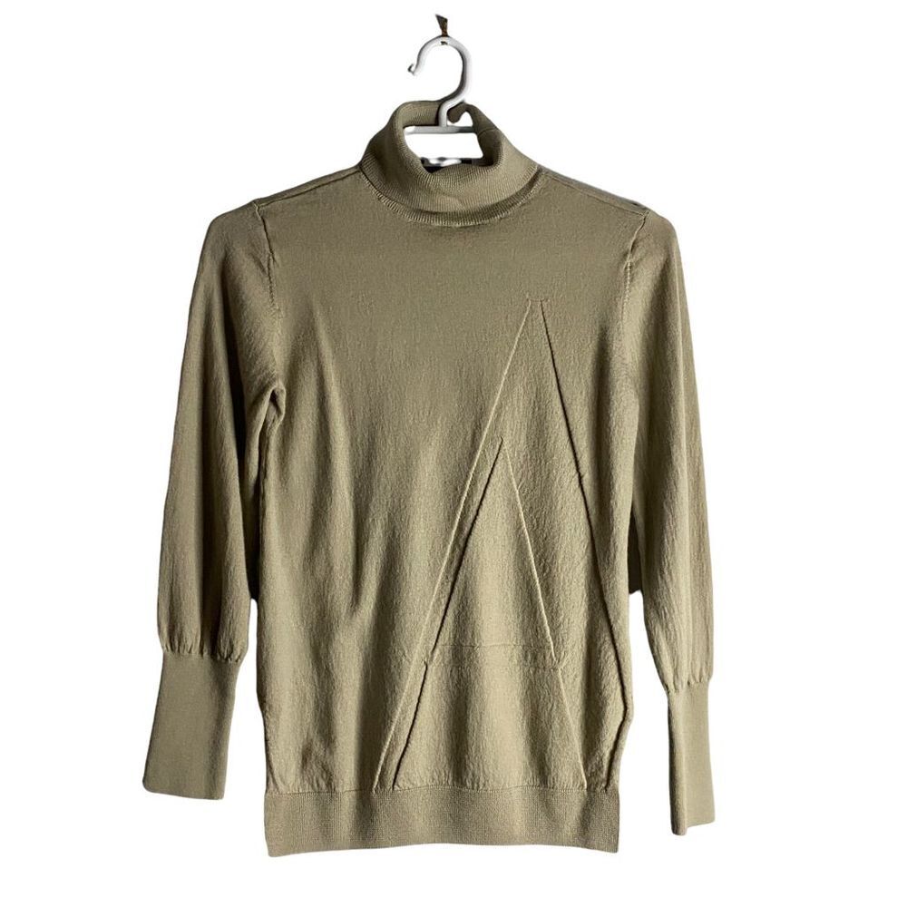 Armani Exchange Women’s Soft Tan Turtleneck Sweater